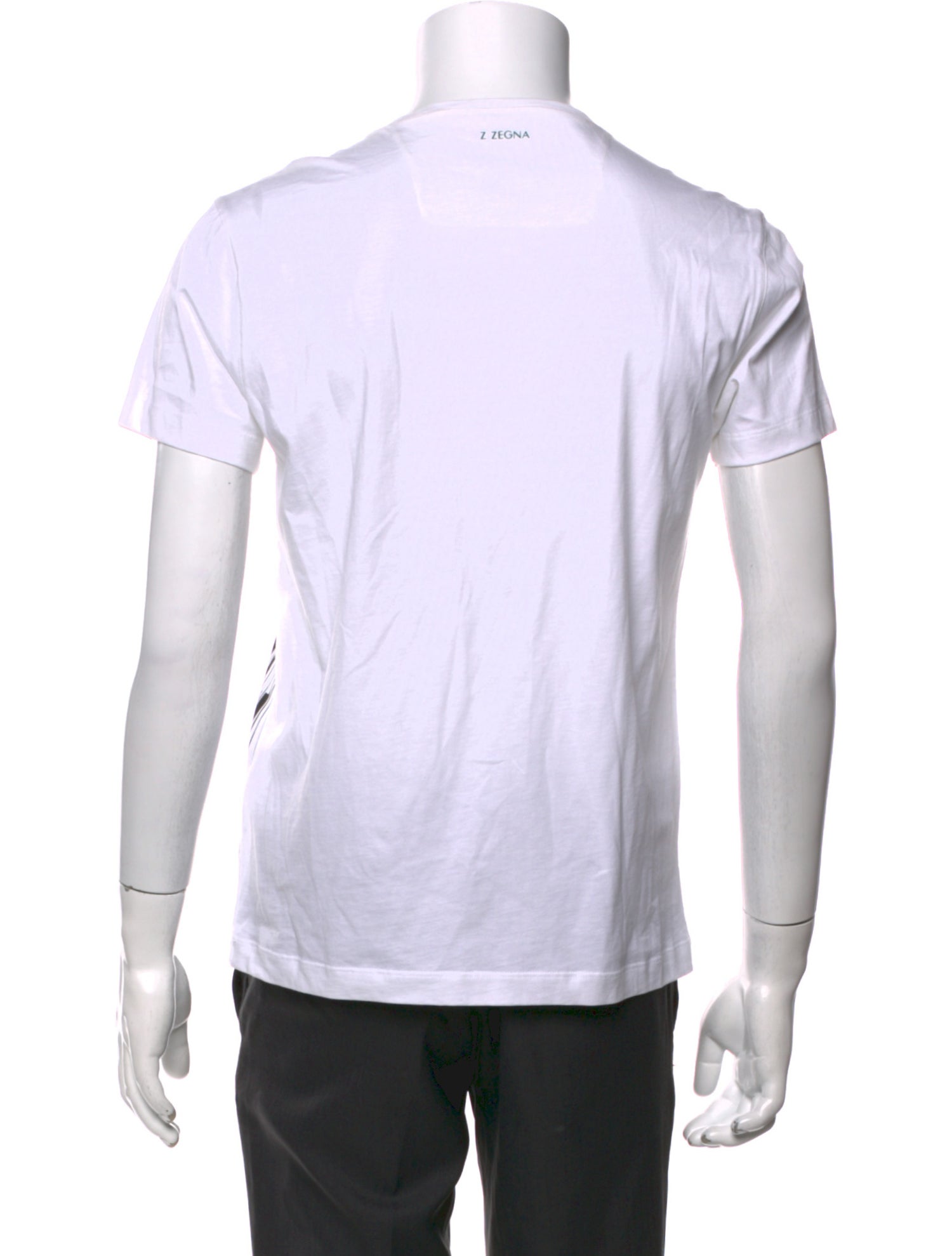 Zegna Tie-Dye Print Crew Neck T-Shirt